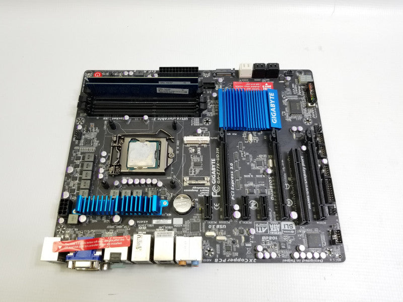 Gigabyte GA-Z77X-UD3H Motherboard w/ i7-3570K@3.5GHz, 6GB RAM, NO CPU FAN