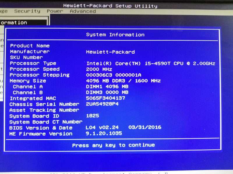 HP EliteDesk 800 G1 DM / Intel Core i5-4590T@2.0GHZ / 4GB RAM / no HDDs