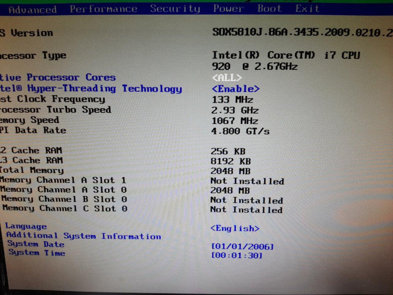 Intel DX58SO LGA1366 Motherboard, i7-920 2.67GHz/16GB, GTX 560, *TESTED