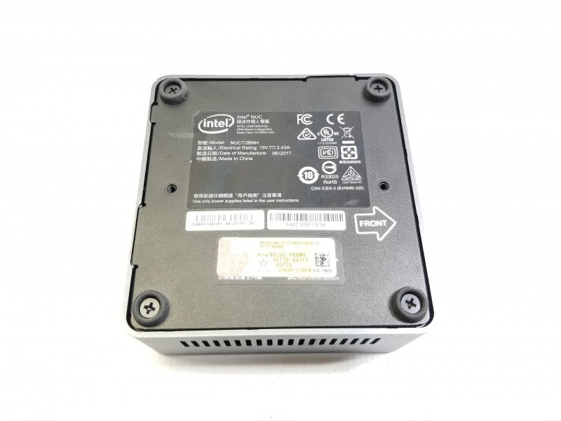 Intel NUC NUC7i3BNH / I3-7100U @ 2.40ghz / 8gb ram / no HDDS