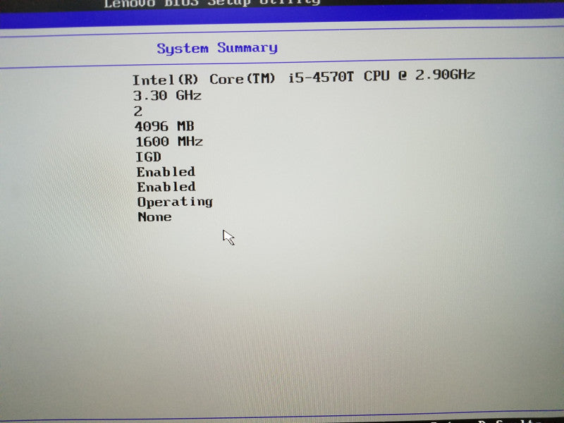 Lenovo M93/ i5-4570T@2.9GHz / 4GB RAM / NO HDD-SDD =