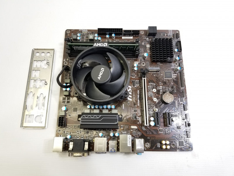 MSI B350M PRO-VDH Motherboard mATX w/ AMD Ryzen 3 1300X, 8GB RAM