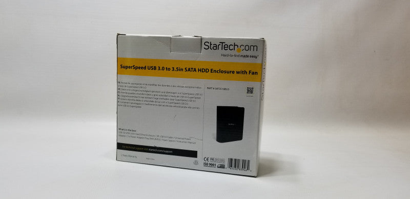 StarTech SuperSpeed USB 3.0 to 3.5in SATA HDD Enclosure with Fan