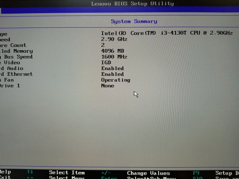 Lenovo ThinkCentre M73 i3-4130T@2.9GHz 4GB RAM -NO HDD/Caddie