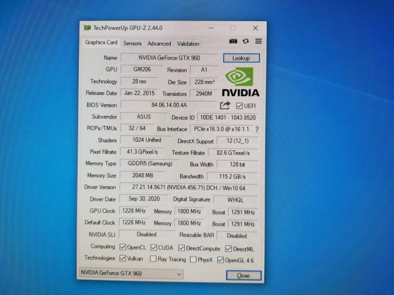 ASUS GeForce STRIX-GTX960-DC20C-2GD5