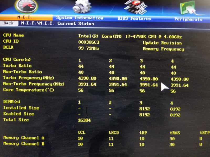 Gigabyte GA-Z170-HD3 Motherboard w/ i7-4790K@4GHz, 16GB RAM, No CPU FAN