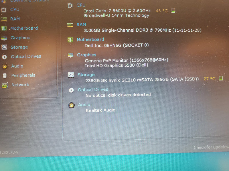 Dell Latitude E7450, i7 5600U, 8GB RAM, 256GB HDD, 14\\"
