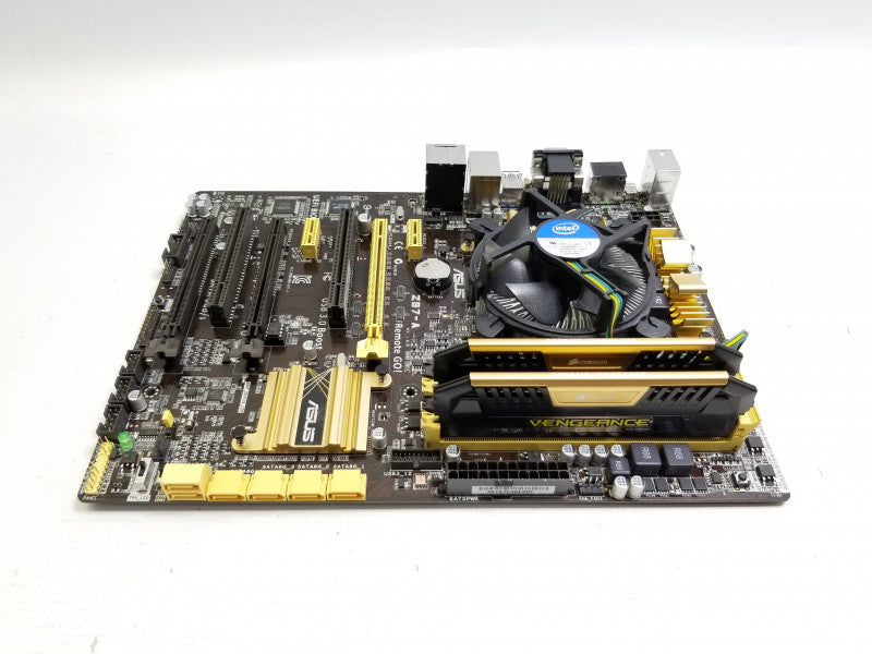 ASUS Z87-A Motherboard w/ i7-4770K@3.5GHz, 16GB RAM, No I/O Shield