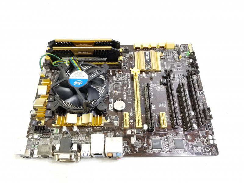 ASUS Z87-A Motherboard w/ i7-4770K@3.5GHz, 16GB RAM, No I/O Shield