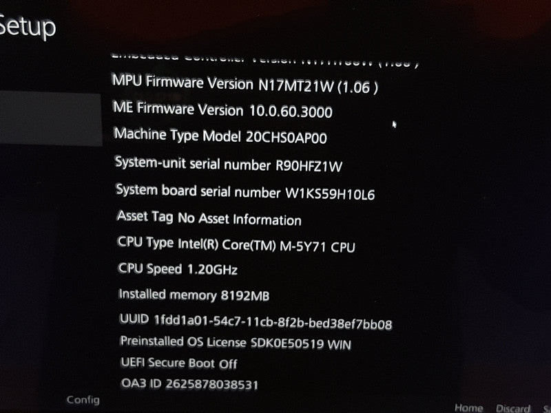 Lenovo ThinkPad Helix TP00065A Core 5Y71 @ 1.2GHz 8GB RAM 256GB SSD w/Keyboard