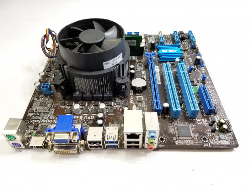 Asus P8B75-M/CM6340/DP_MB motherboard w/ i5-3470@3.2GHz, 2GB RAM, No I/O shield