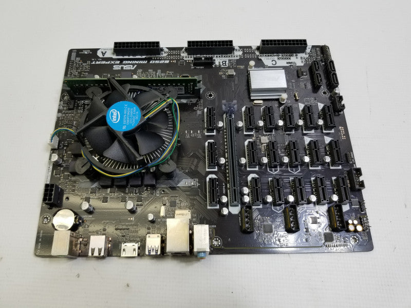 ASUS B250 Mining Expert Motherboard w/ G4400@3.3GHz, 8GB RAM