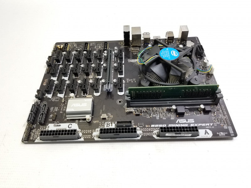 ASUS B250 Mining Expert Motherboard w/ G4400@3.3GHz, 8GB RAM