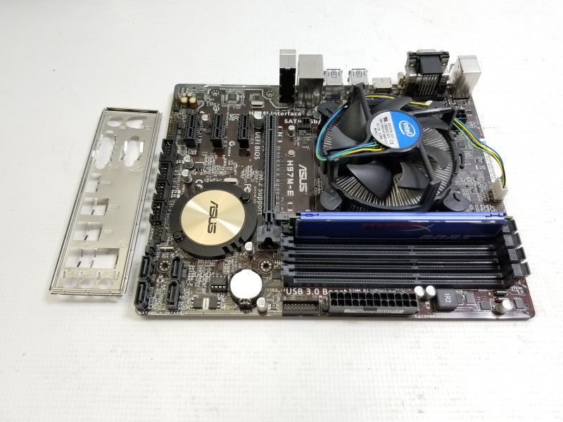 ASUS H97M-E Micro-ATX Motherboard w/ i7-4790@3.6GHz, 4GB RAM