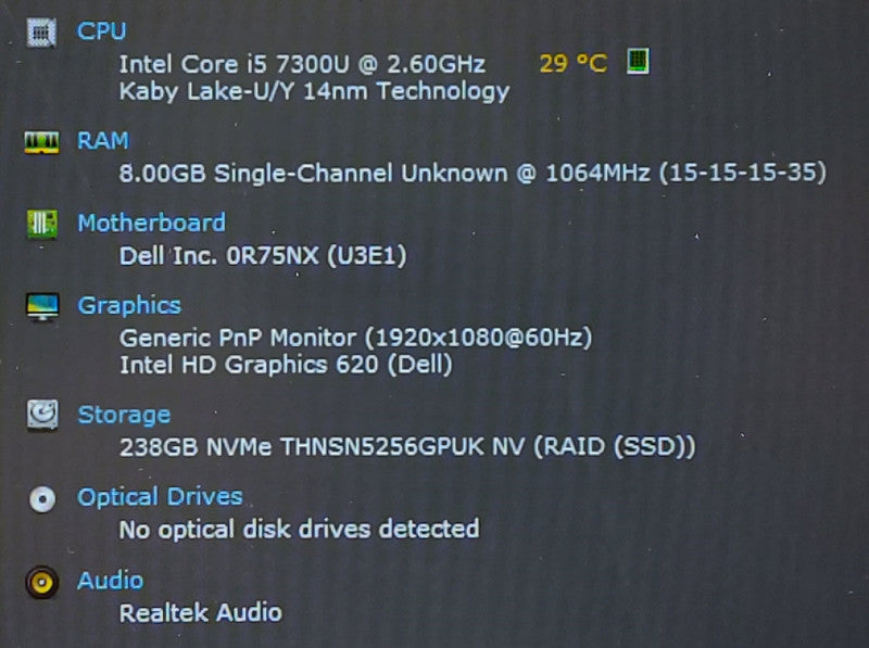Dell Latitude 5480 i5-7300U 2.6GHz 8GB RAM 256GB SSD 14\\"