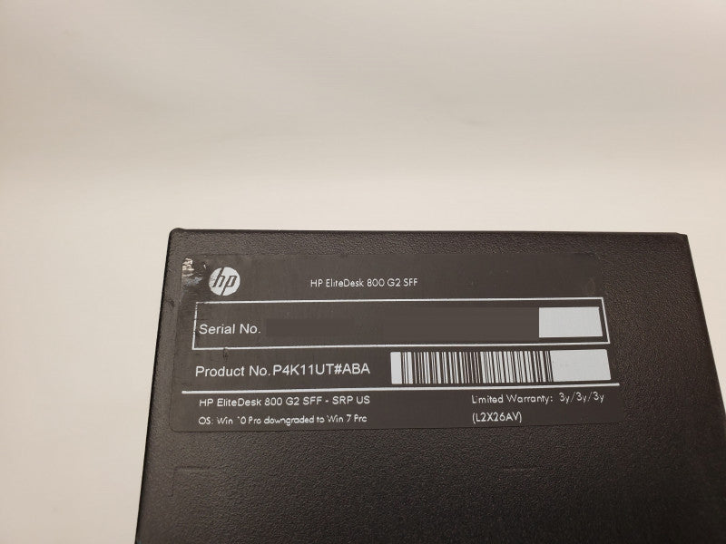 HP EliteDesk 800 G2 SFF - Intel Core i5-6500 @ 3.30GHz 8GB RAM 500GB HDD
