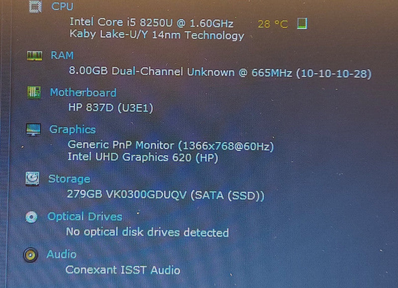 HP ProBook 450 G3 i5 8250 1.6GHz 8GB RAM 300GB SSD 15.6\\"