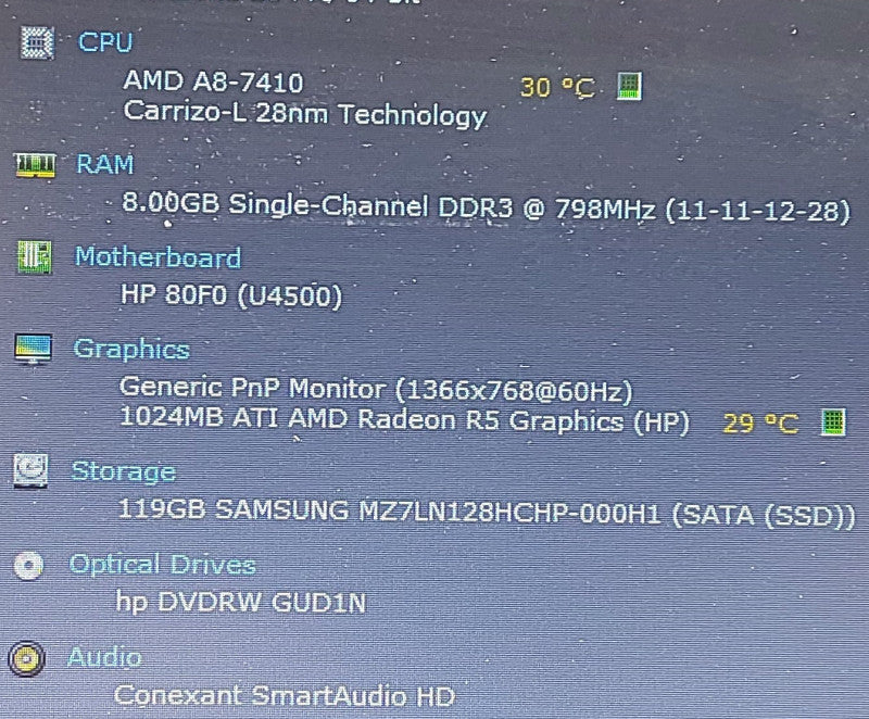 HP ProBook 455 G3 AMD A8-7410 2.2GHz 8GB RAM 128GB SSD 15.6\\"