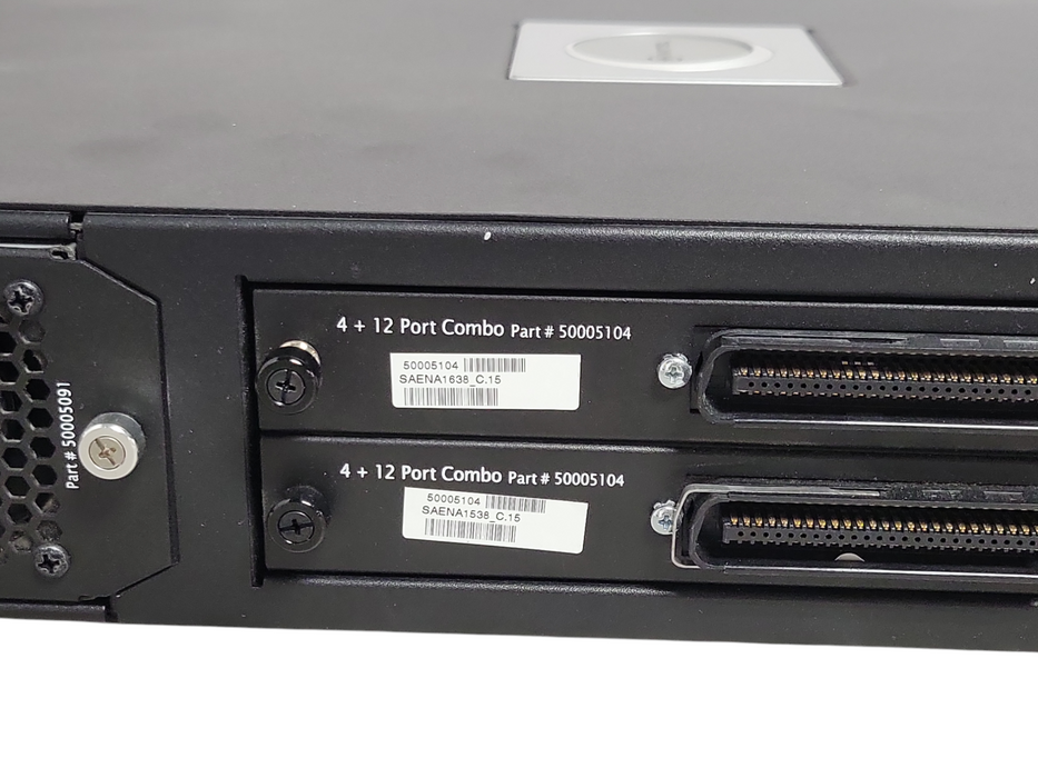 Mitel ASU II 50005105 with 2x 50005104 4 Plus 12 Port Combo Card, READ _