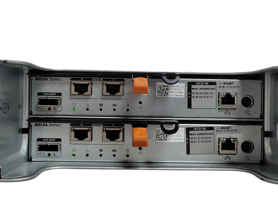 Dell PowerVault MD3620i iSCSI SAN with 2x M6WPW Controllers, 2x PSU _