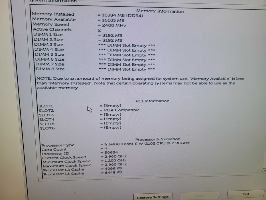 Dell Precision T5820 - Xeon W-2102 16GB DDR4 NO HDD QUADRO K2200 425W PSU %