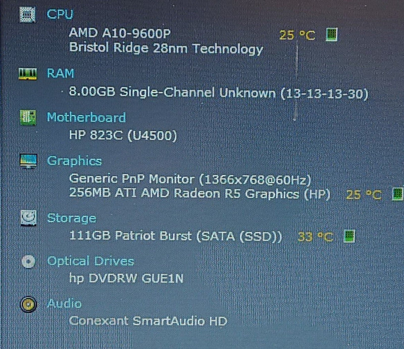 HP ProBook 455 G4 AMD A10-9600P 2.4GHz 120GB SSD 15.6\\"