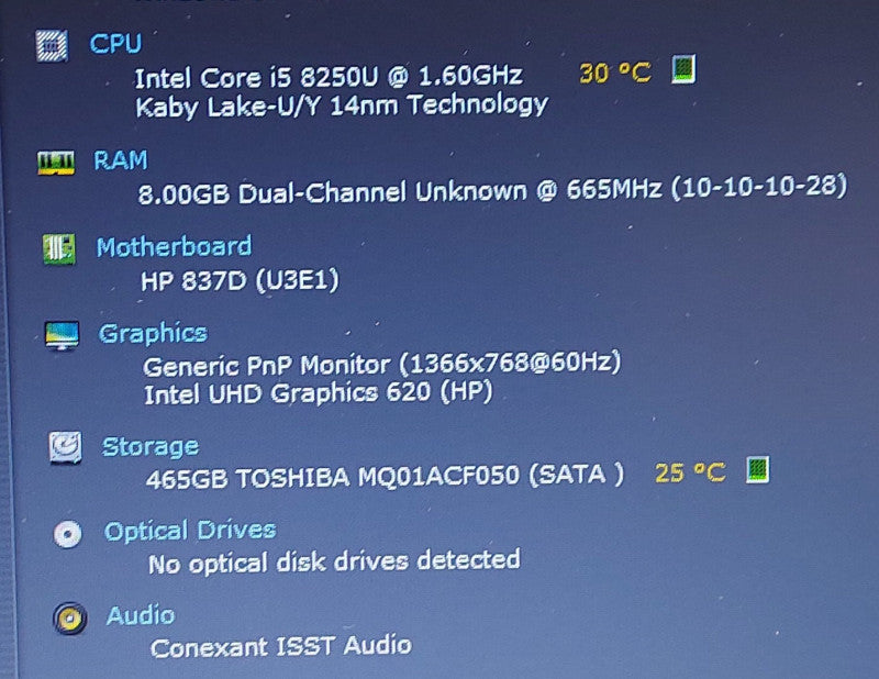 HP ProBook i5-8250U 450 G5 1.6GHz 8GB RAM 500GB HDD 15.6\\"