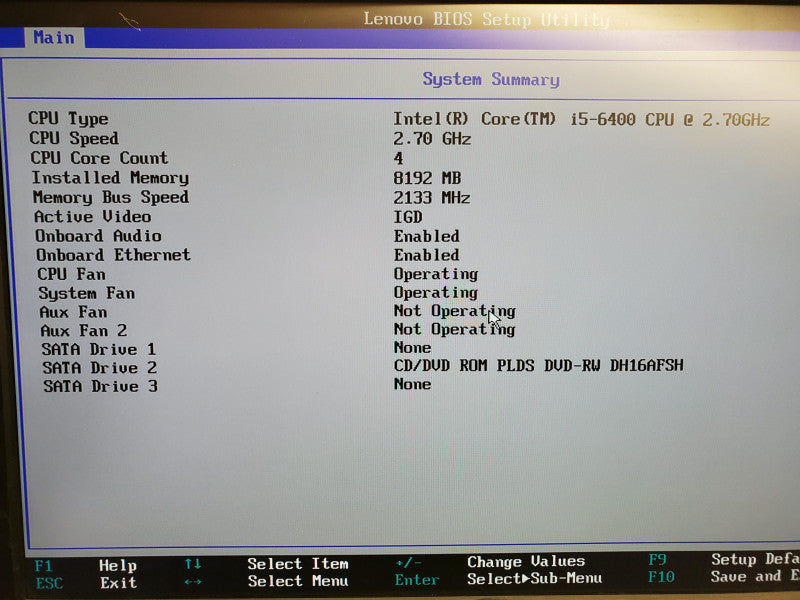 Lenovo ThinkCentre M700 10GR, Intel Core i5-6400 2.7GHz, 8GB Ram