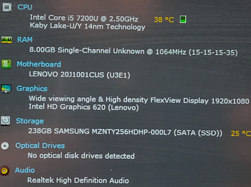 Lenovo ThinkPad 13 Gen2 i5-7200U 2.5GHz 8GB RAM 256GB SSD TouchScreen 13.3\\"
