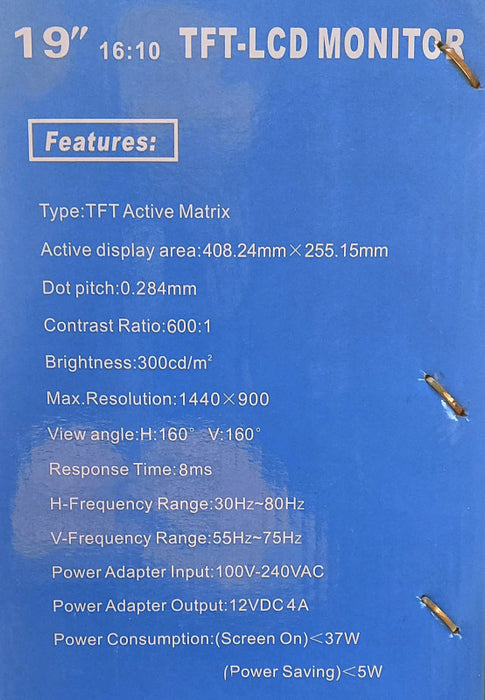 TFT-LCD Monitor Digital Photo Picture Frame 19\\"