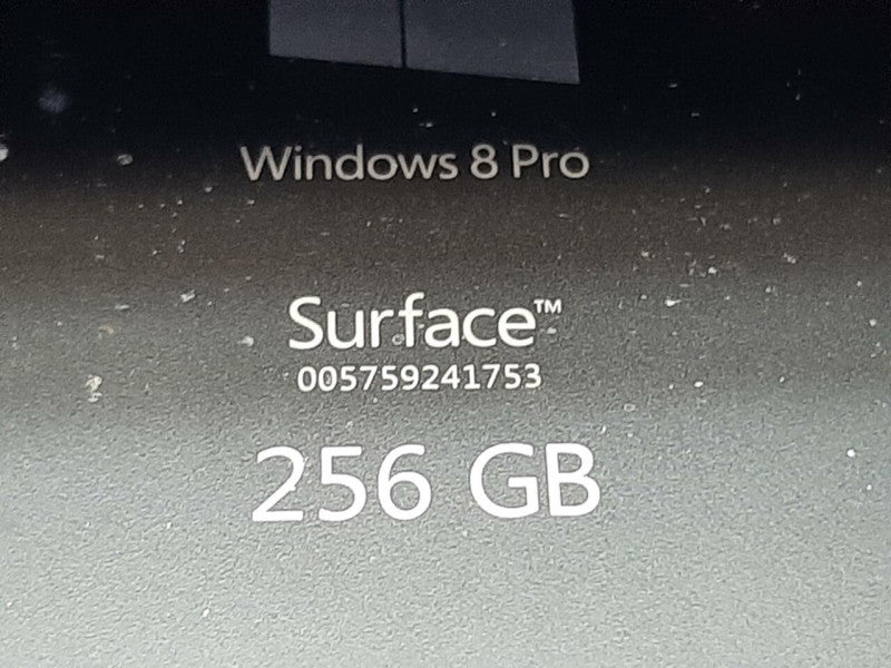 Microsoft Surface Pro 2 1601 i5-4300U @ 2.50GHz 8GB RAM 256GB SSD+