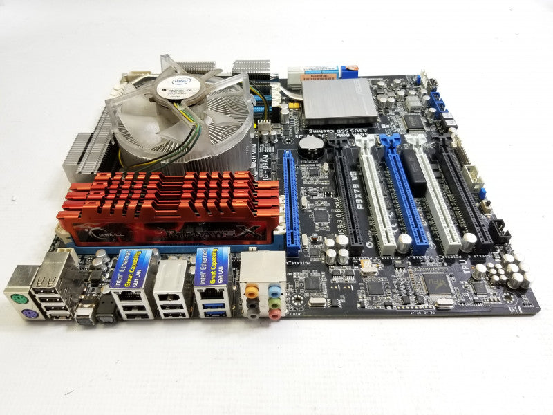 ASUS P9X79 WS MOTHERBOARD w/ Xeon E5-2670v2@2.5GHz, 32GB RAM, No I/O Shield