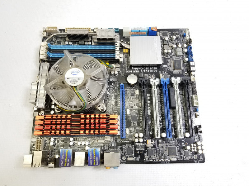 ASUS P9X79 WS MOTHERBOARD w/ Xeon E5-2670v2@2.5GHz, 32GB RAM, No I/O Shield