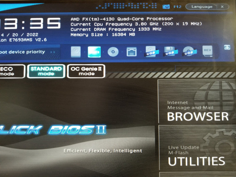 MSi 970A-G46 Motherboard w/ AMD FX-4130@3.8GHz, 16GB RAM, No I/O Shield