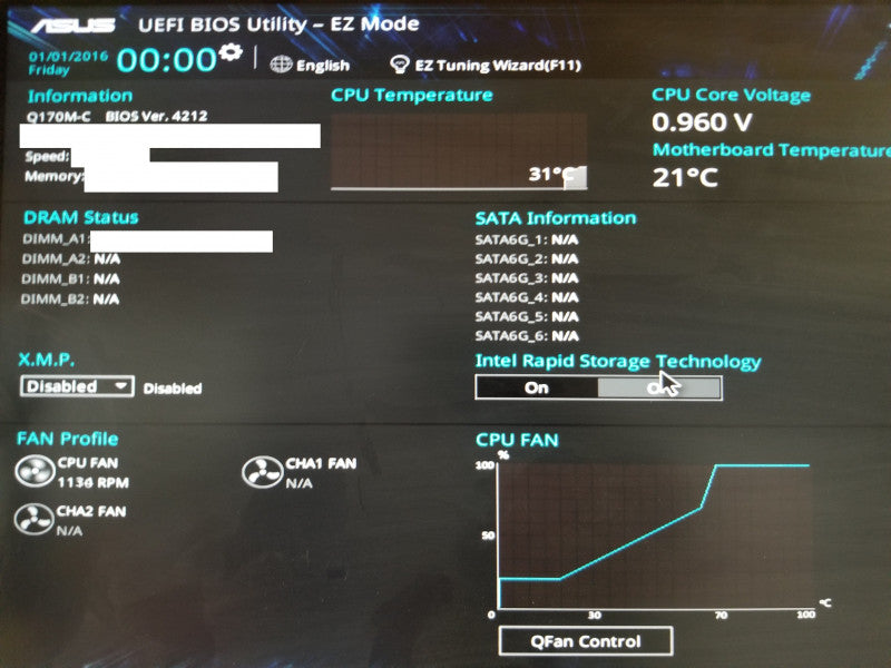 ASUS Q170M-C DDR4 motherboard