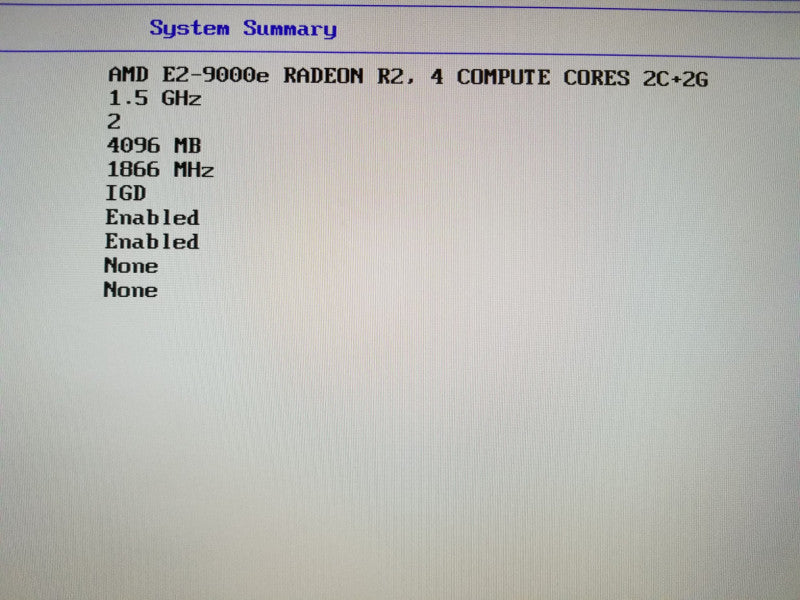 Lenovo ThinkCentre M625q  AMD E2-9000e RADEON R2, 4Gb RAM, no HDDs
