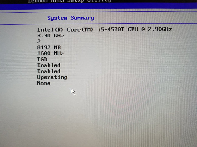 Lenovo ThinkCentre M73, I5-4570T@2.9GHz, 8Gb RAM, no HDDs