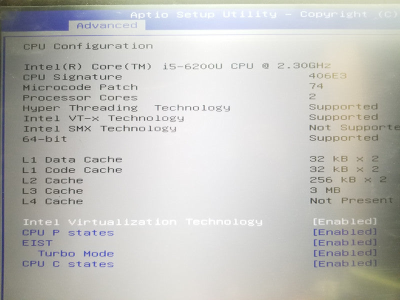 Gigabyte GB-BSI5-6200, i5-6200U@2.3GHz, 4GB RAM