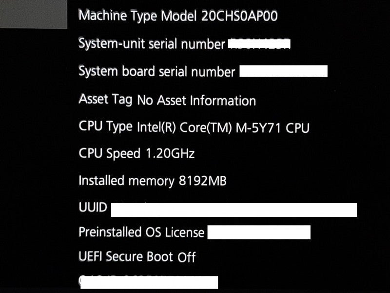 Lenovo ThinkPad Helix 2 TP00065A Core M-5Y71@1.2GHz 8GB RAM 256GB SSD