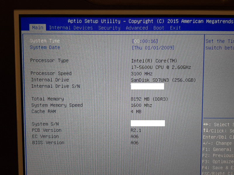 Motion MC-F5m CFT-004 Tablet PC i7-5600U @ 2.6GHz 8GB RAM 256GB SSD