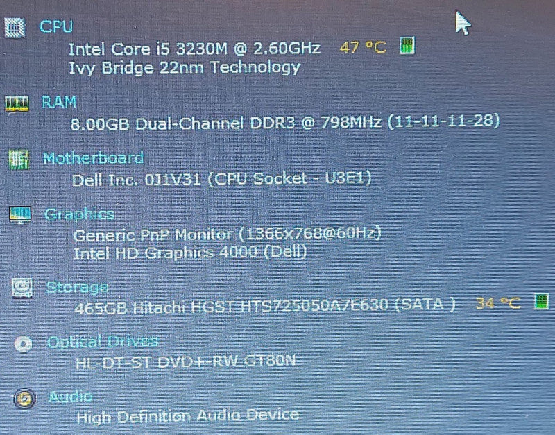 Dell Vostro 3460 i5- 3230M 2.6GHz 8GB RAM 500GB HDD   14\\"