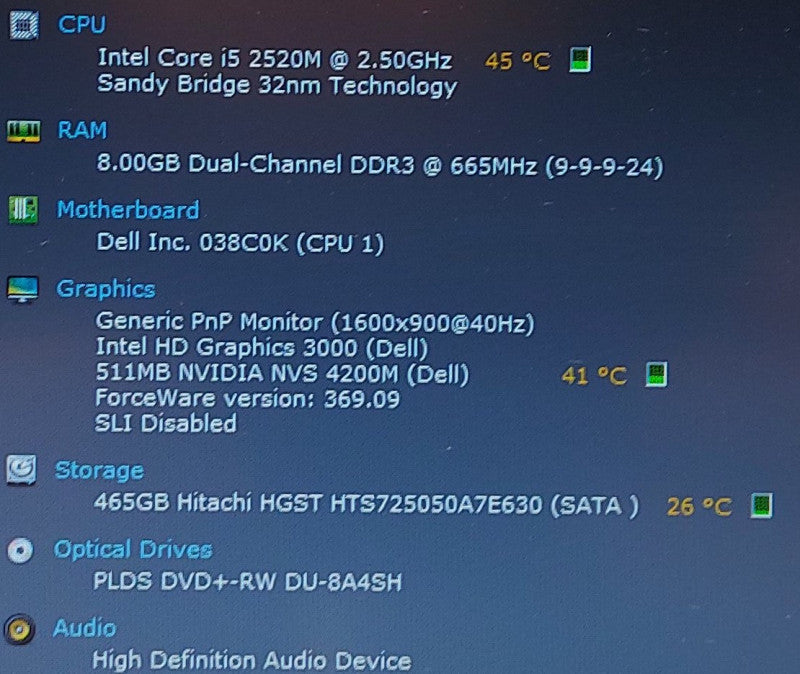 Dell Latitude E6420    i5-2520M 2.5GHz 8GB RAM 500GB HDD 14\\"