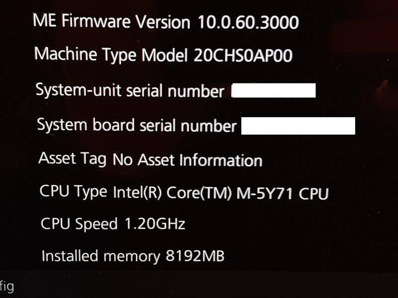 Lenovo ThinkPad Helix 2 TP00065A Core M-5Y71@1.2GHz 8GB RAM 256GB SSD.