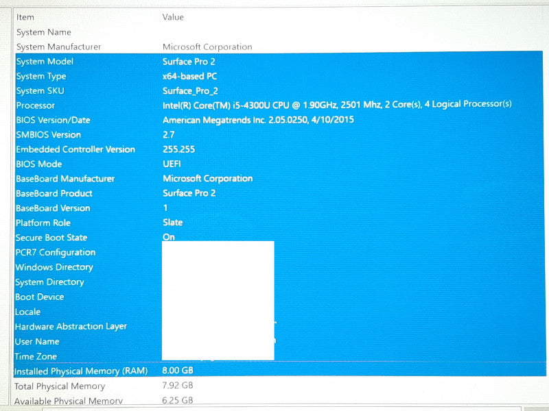 Microsoft Surface Pro 2 i5-4300U @ 2.5GHz 8GB RAM 512GB Flash w/ Keyboard