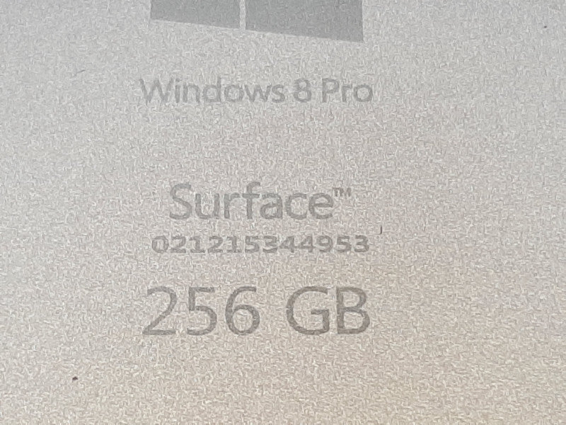 Microsoft Surface Pro 3 i5-4300U @ 2.5GHz 8GB RAM 256GB Flash