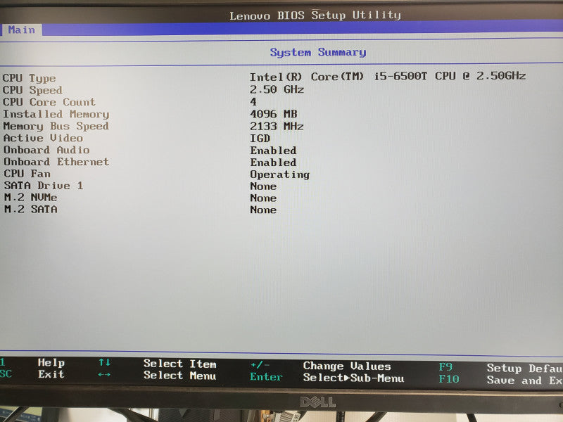 Lenovo ThinkCentre M900 Mini PC, Core I5-6500T 2.5GHz, 4GB DDR4, No HDD, SEE