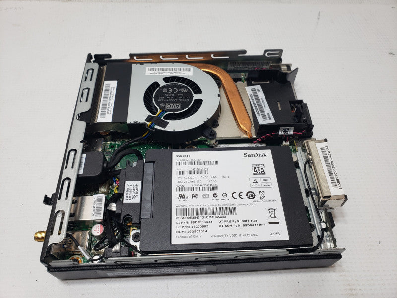Lenovo ThinkCentre M93p mini pc, Core I7-4765T 2.0GHz, 4GB DDR3, 128GB SSD