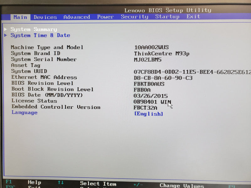 Lenovo ThinkCentre M93p mini PC, Core I5-4570T 2.9GHz, 8GB DDR3, 500GB HDD