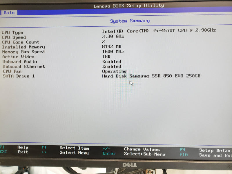 Lenovo ThinkCentre M93p mini PC, Core I5-4570T 2.9GHz, 8GB DDR3, 240GB SSD