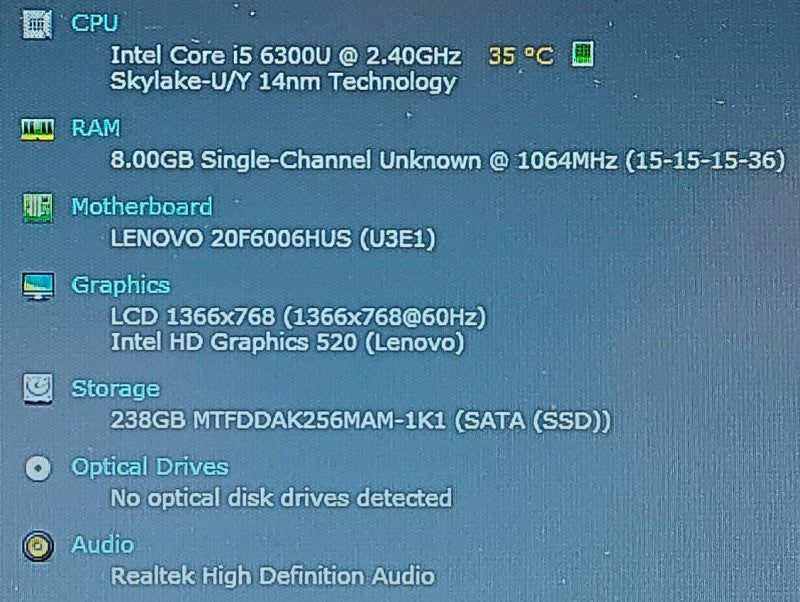 Lenovo ThinkPad x260 | i5-6300U 2.4GHz 8GB RAM 256GB SSD 12.5\\"